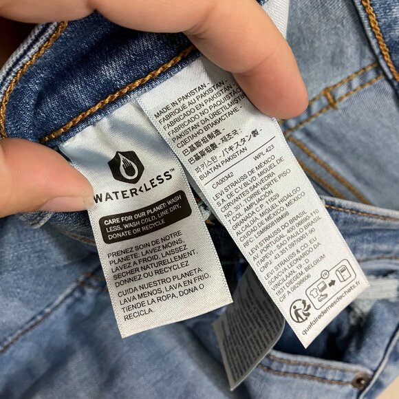 Levi's Women's Size 24X30 Blue 721 High Rise Skinny Jeans High Beams - Picture 5 of 16